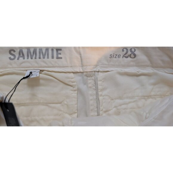 J Crew Sammie Cropped Kick Flare Jeans Chino Stretch Cream Ivory Women Sz 28 NWT - Picture 6 of 9